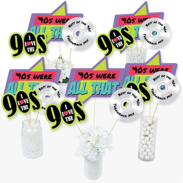 I LOVE THE 90/'S CUTOUT WALL LARGE PARTY DECORATION 2 PACK